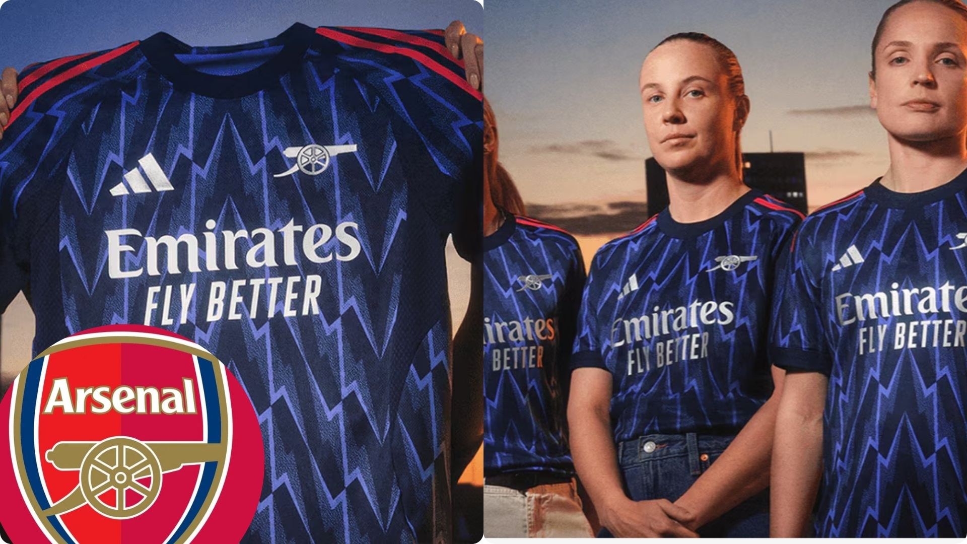 Arsenal Reveal New 2025/26 Away Kit with Bold Lightning Design