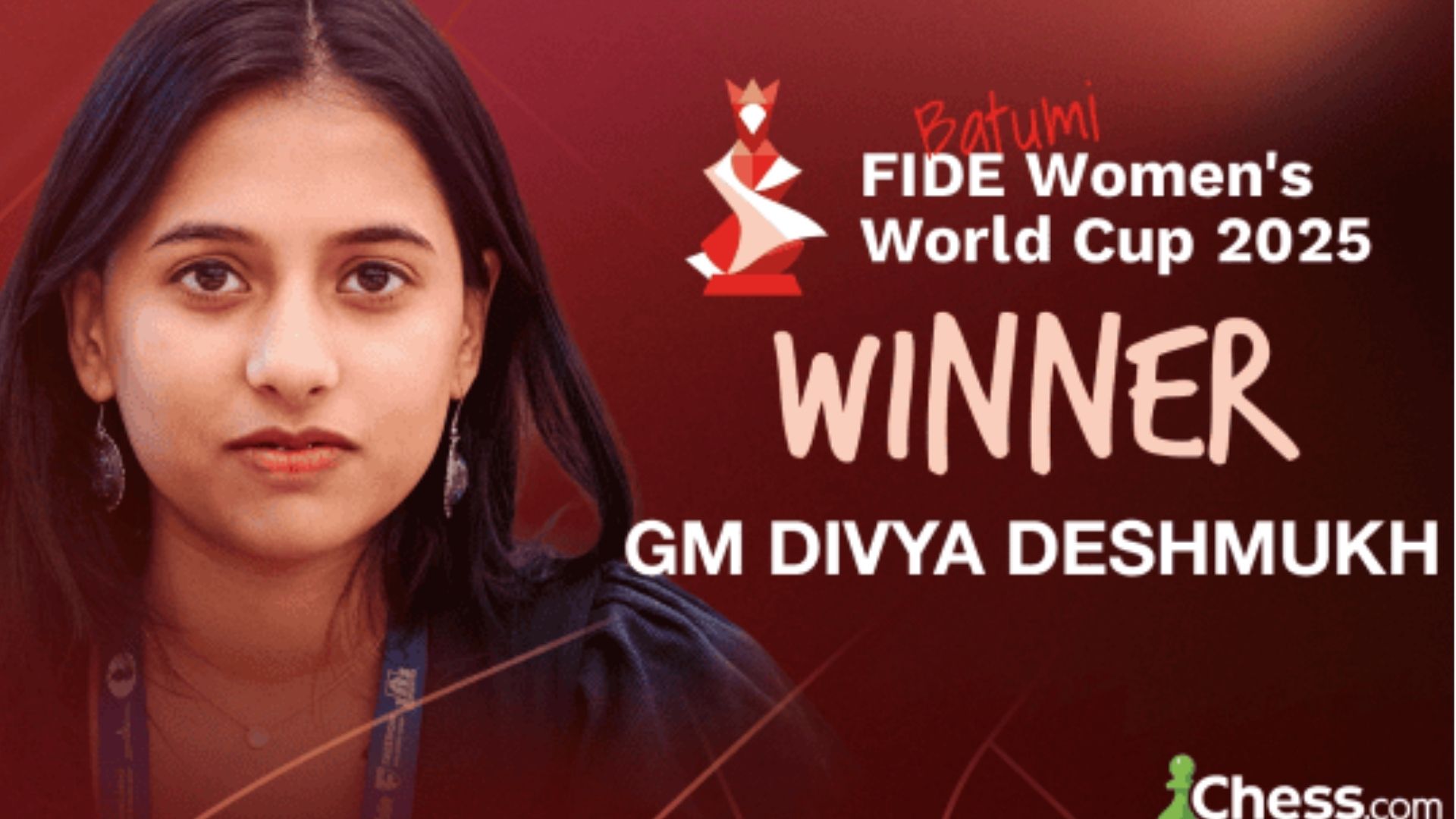 Divya Deshmukh Wins 2025 FIDE Women’s World Cup, Becomes Grandmaster